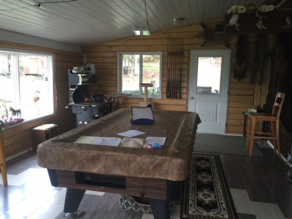 Sun Room with pool table