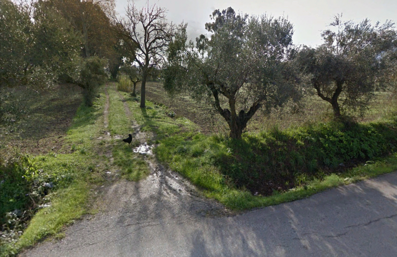 The small private entrance in the  Agria Estate