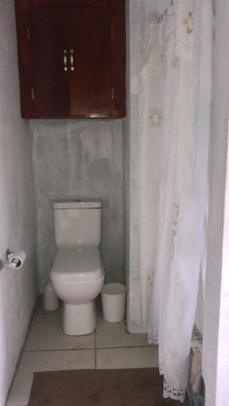 Upstairs toilet in bathroom 